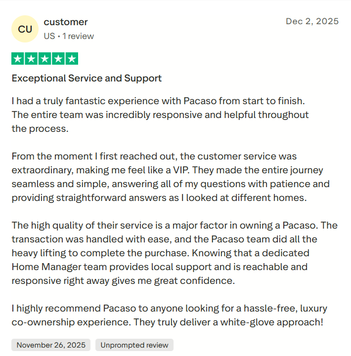 Verified owner review of a co-owned luxury second home
